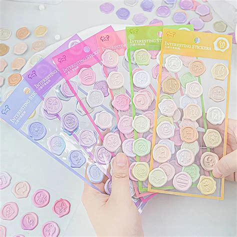 Pastel Wax Seal Stickers – diecutsmart