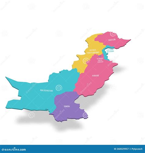 A clickable map of Pakistan exhibiting its administrative units.