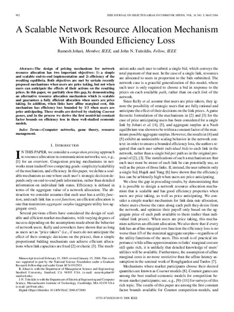 Network Resource Allocation 的图像结果