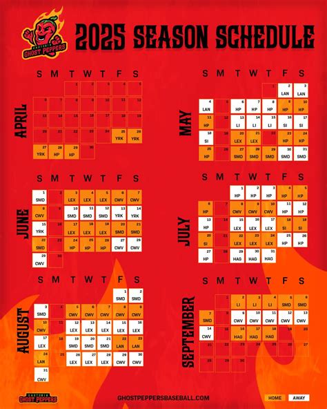 Here’s the Gastonia Ghost Peppers 2025 schedule