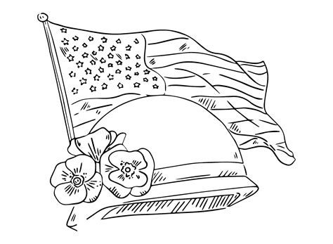 Free Printable American Flag Coloring Pages/american Symbols Coloring Pages