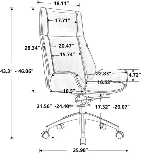 Buy Office Chairs Walnut Wood with Genuine Leather Modern Eames Office ...