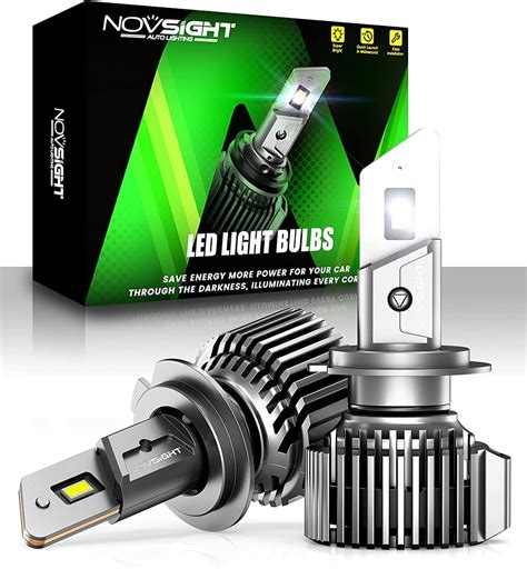 Buy NOVSIGHT H7 H11 LED Headlight Bulbs, 200W 40000 Lumens 600% ...