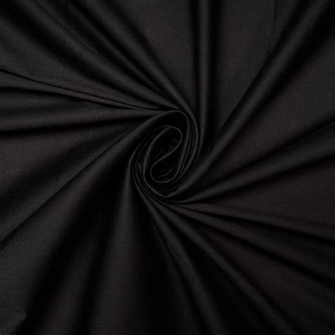 Buy (Pre Cut 1 Mtr )Black Color Dyeable Cotton Lycra Fabric 20060-100/3 ...