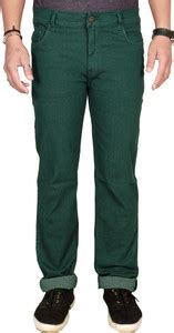 JUST BLACK Regular Men Dark Green Jeans - Buy JUST BLACK Regular Men ...