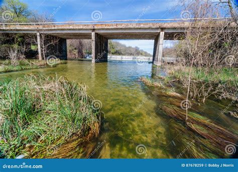 Bridge Over the San Gabriel River Stock Image - Image of trail, bird ...