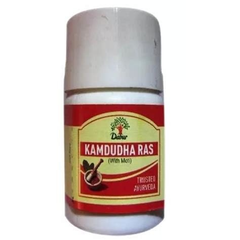 Buy Dabur Kamdudha Ras 20tab (Moti Yukta) at best price – Ayushmedi