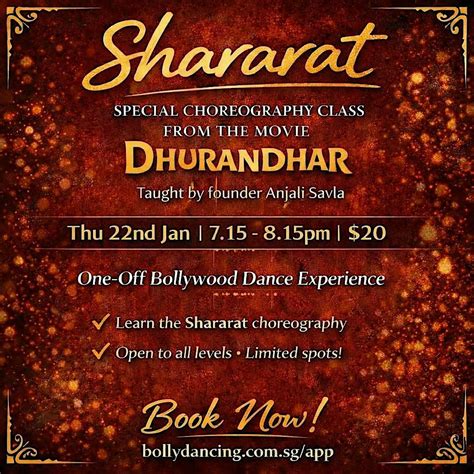 Shararat (Dhurandhar) Special Choreography Class, Bolly Dancing Studio ...
