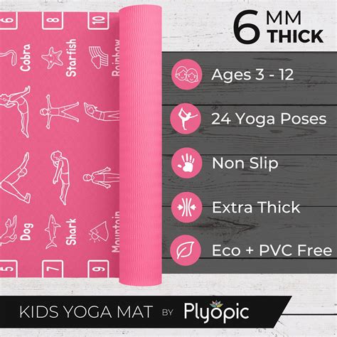 Kids Yoga Mat - Pink – Plyopic