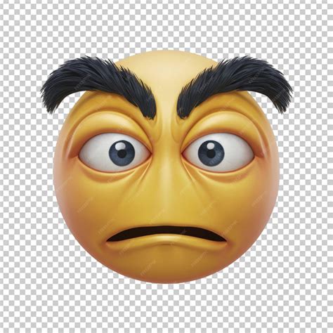 3D Rolling eyes emoji with an unimpressed look isolated on transparent background | Premium AI ...