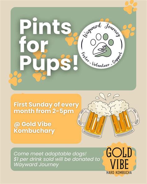 Pints for Pups!, Gold Vibe Kombuchary, Grass Valley, 7 December 2025 ...