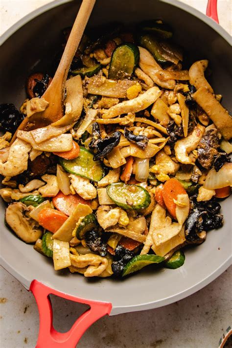 Moo Shu Chicken with Low Carb Pancakes | I Heart Umami®