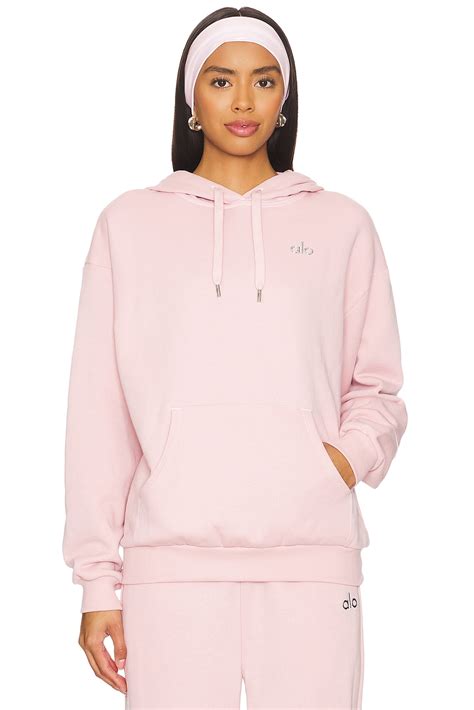 alo Accolade Hoodie in Ballet Pink | REVOLVE