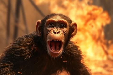 Chimp Using Fire 的图像结果