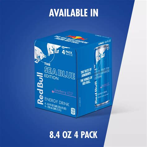 Red Bull Sea Blue Edition Energy Drink 4 pk Cans - Juneberry - Shop ...
