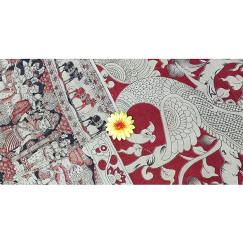 KALAMKARI PRINTED COTTON SAREE