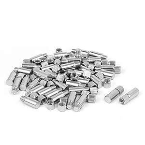 AKOAK 50 Pack 8mm*21mm Metal Self Support Pins Pallet Plated Bracket ...