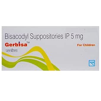 Gerbisa 5MG Suppo Paed - Strip of 5 Tablets : Amazon.in: Health ...