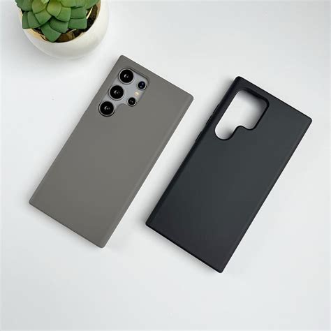 Samsung Galaxy S24 Ultra Magnetic Ring Silk Feel Liquid Silicone Cover ...