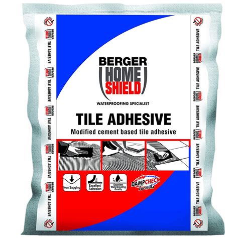 Berger Paints Home Shield Tile Adhesive (30 Kg) : Amazon.in: Home ...