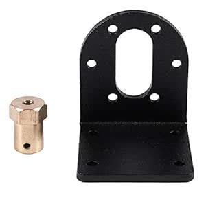 PRAV® 37mm DC Geared Motor Mounting Bracket Holder + 6mm Hex Coupling ...