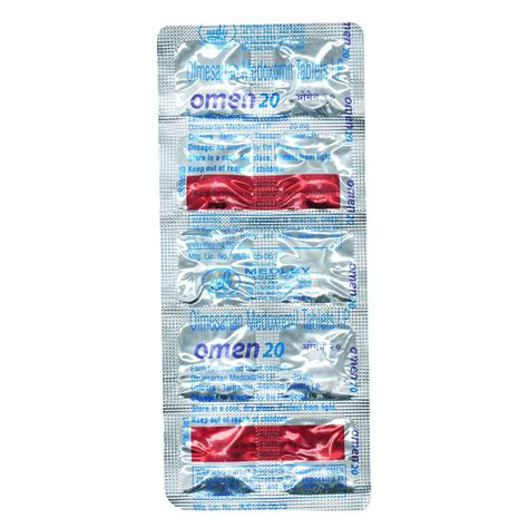 Omen 20 mg Tablet 10's Price, Uses, Side Effects, Composition - Apollo ...