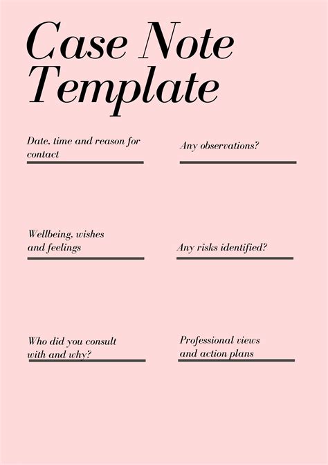 Image result for Sample Case Notes