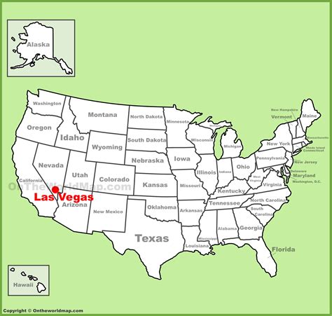 Map Of America Las Vegas