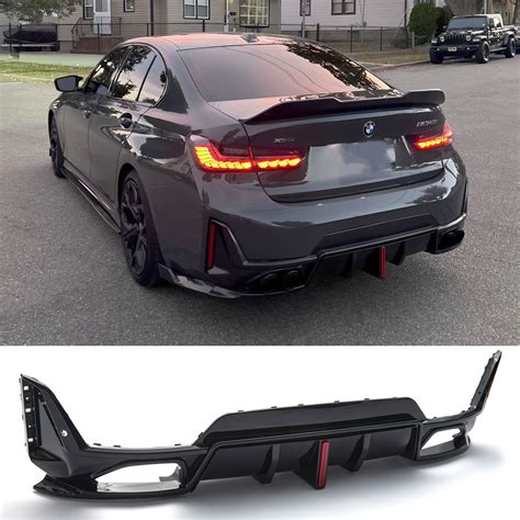 AKA LED Rear Diffuser For 2023-2025 BMW 3 Series 330i M340i G20 M Sport