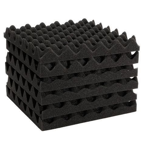 6pcs 30X30X4CM Soundproofing Acoustic Foam Tiles Noise Sound Absorbing ...