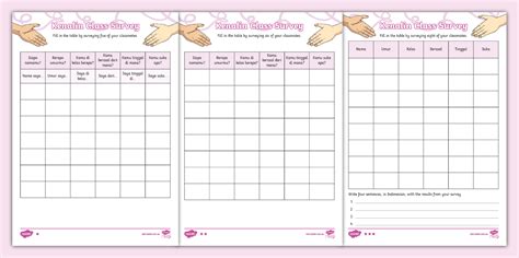 Years 3-4 Indonesian Class Survey: Kenalin (teacher made)