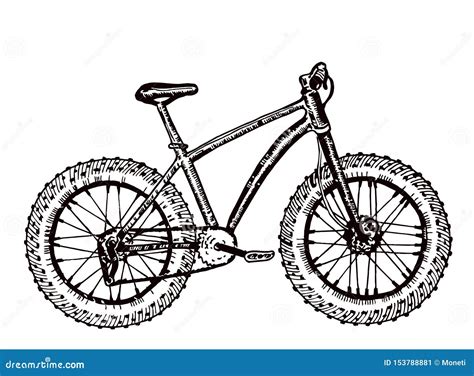 Mountain Bike Sketch. Bicycle Sketch Stock Illustration - Illustration of healthy, icon: 153788881