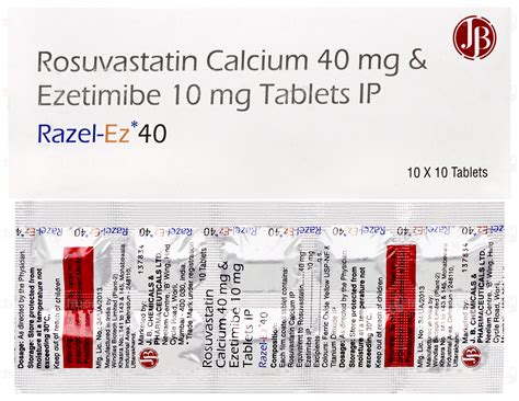 Razel Ez 40 Tablet 10 - Uses, Side Effects, Dosage, Price | Truemeds