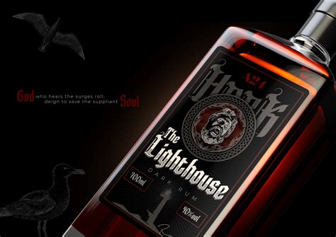 The Lighthouse Dark Rum on Behance