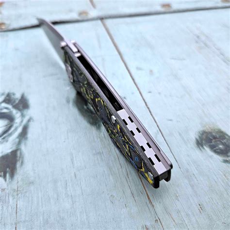 Sharknivco Mini Goblin Gecko Camo Carbon RWL34 Blade - EDC Lifestyle Exclusive