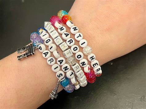 5 Pack-taylor Swift Eras Tour Friendship Bracelets - Etsy