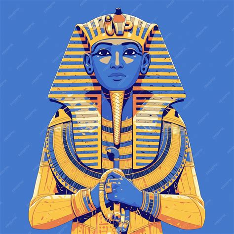 Premium Vector | Egyptian Man in Pharaohs Attire at Historical Reenactment