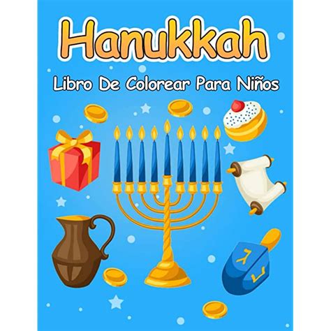 Buy Hanukkah Libro De Colorear Para Niños De 4 a 8 Años: Hermosas ...