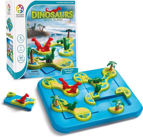 Buy SmartGames Dinosaurs: Mystic Islands Board Game, a Fun, STEM ...