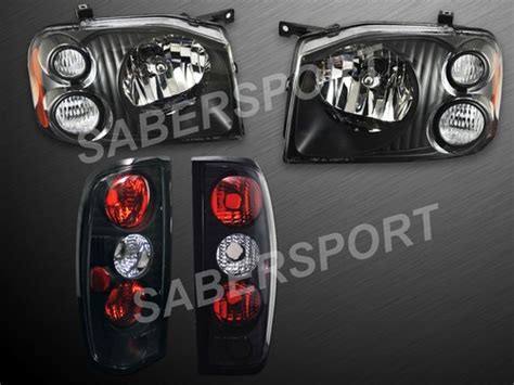 Buy Pair Eagle Eyes Black Headlights Taillights for 2001-2004 Nissan ...