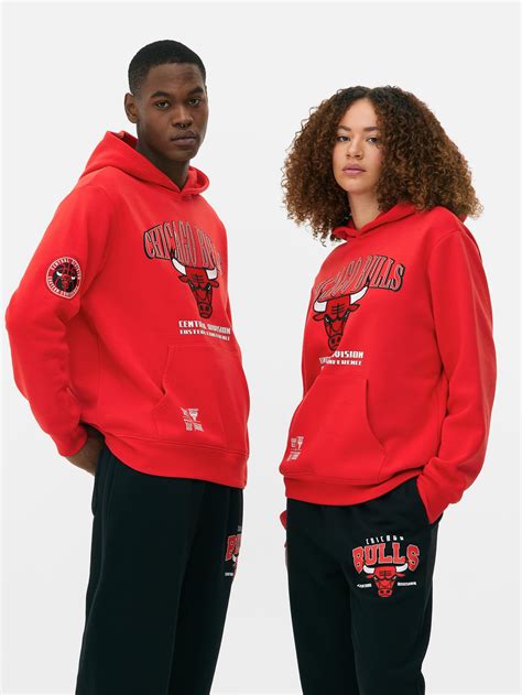 Nba Chicago Logo Mitchell & Ness NBA Chicago Bulls Men's Hoodie Black