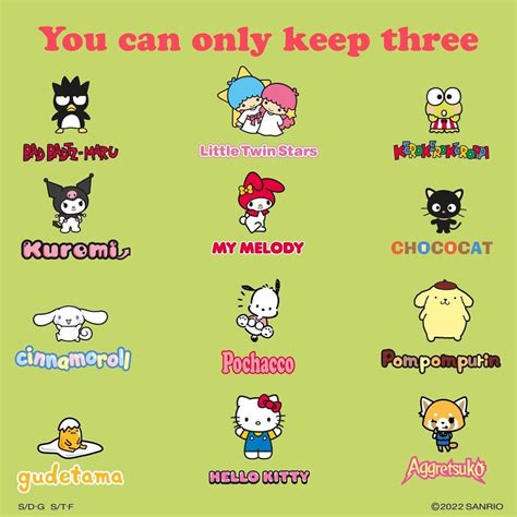 Pick Your Favorite Hello Kitty Characters