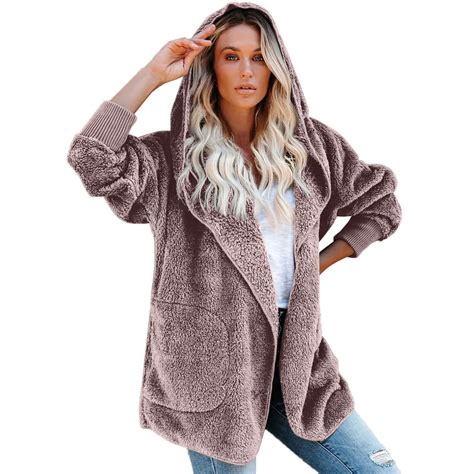 5XL Plush Fleece Hooded Jackets for Women: Cozy Winter Warmth from ...