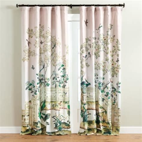 Casa Florentina Garden Mural Drapery Panels - Set of 2 | Ballard Designs