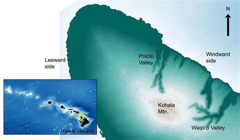 Big Island Hawaii Elevation Map Island Of Hawaii, Hawaii Map • Scott