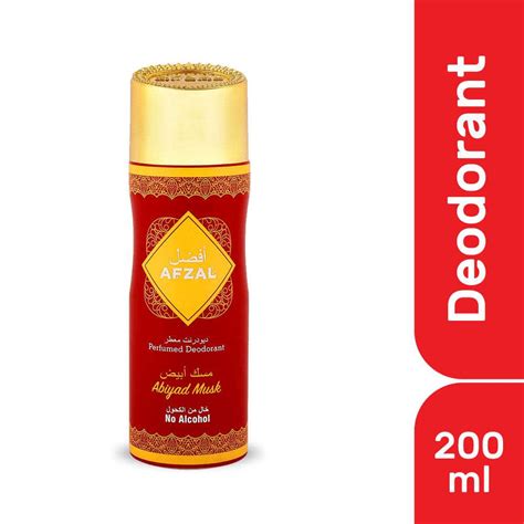 Buy Afzal Abiyad Musk Deodorant Body Spray for Men and Women | 200ml ...