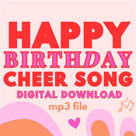 Birthday Song MP3, Original Happy Birthday Music Gift, Digital Download ...