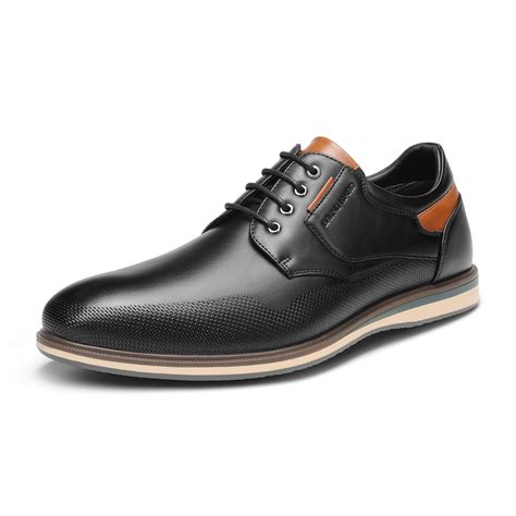 Snapklik.com : Mens Black Casual Dress Shoes LG19008MWIDE Size 8.5 M US