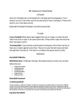 Coach E teaches PE Teaching Resources | Teachers Pay Teachers