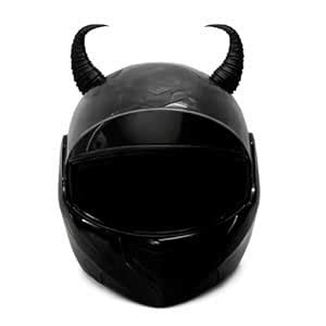 Motorcycle Helmet Horns Accessory, Black, Devil Horn Design, Universal ...
